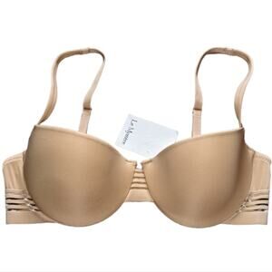 Le Mystere Second Skin Convertible Demi Bra natural size 32C NWT